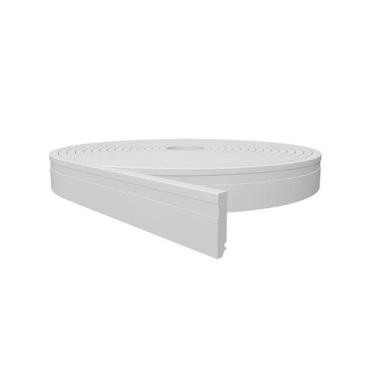 Imagem de Roda Pé Eva Flexivel Autocolante 7 X 1cm 15 Metros - ViniFlex, Branco