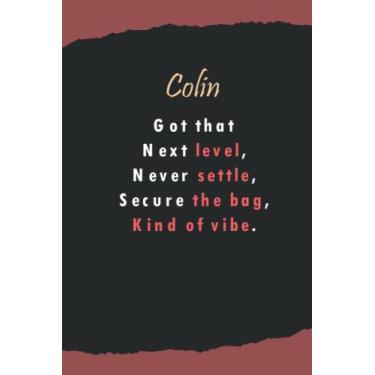 Imagem de Colin's profound Thoughts: Name Lined Notebook Gift for Women & Girls Named Colin | 6x9 Inches, 120 Pages, Matte Finish