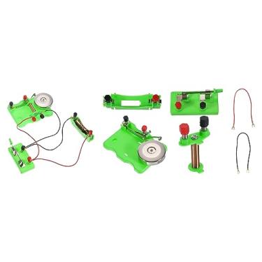 Imagem de PATIKIL Conjunto de experimentos físicos, 2 conjuntos de kits de experimento de magnetismo de sino elétrico, circuitos de indução de laboratórios eletromagnéticos para ensino educacional