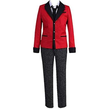 Imagem de Grand Duke Anime Kakegurui Cosplay Costume Suzui Ryota Cosplay Costume School Uniform Halloween Costume (Male XL,size)