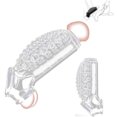 Imagem de Manga de pênis Manga de pênis Manga de pênis - Mangas de extensão de pênis transparente Brinquedo sexual masculino - Bomba de pênis Ampliação Manga de girth Brinquedos adultos Dildo