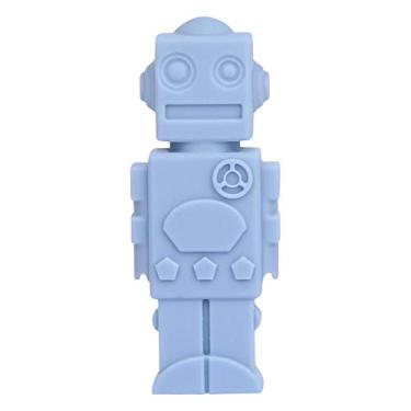 Imagem de The Pencil Grip Topper de lápis mastigável de silicone azul robô TPG-430