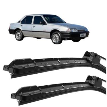 Imagem de Par Palheta Limpador ParaBrisa Monza 1982 a 1996 Silicone Tipo Gancho