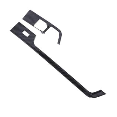 Imagem de Painel de Interruptor de Ar Condicionado Guarnição Mão Esquerda Padrão de Fibra de Carbono Adesivo de Proteção Estrutura do Painel de Interruptor AC para NQ5 LHD 2022 a 2025