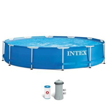 Imagem de Piscina Armação De Metal Galvanizado 6503 L (bomba Filtro 220v E Dvd) Intex