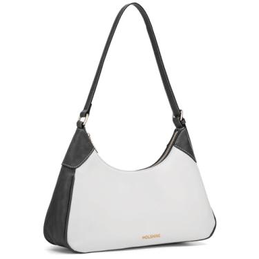 Imagem de molshine Bolsa de ombro, bolsa crescente de couro PU, bolsa de axila, bolsa clutch de festa para mulheres modelo DLK0059, Preto