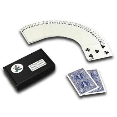Imagem de Ted's Sterling Magic Bicycle One Way Force Deck Trick Kit with Bonus Short Cards, Blue Back Clubs (Five)