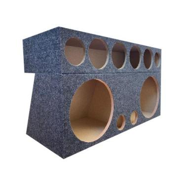 Imagem de Caixa Dutada 2 Woofer 12 + 4 Driver 2 Tweeter Vazia  - ANDIRA CAIXAS