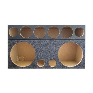 Imagem de Caixa Dutada 2 Woofer 12 + 4 Driver 2 Tweeter Vazia material sintético