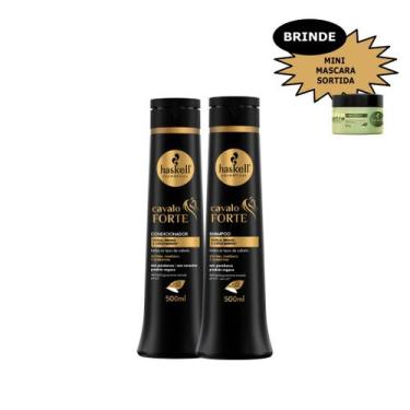 Imagem de Kit Haskell Cavalo Forte Shamp cond 500ml com Mimo