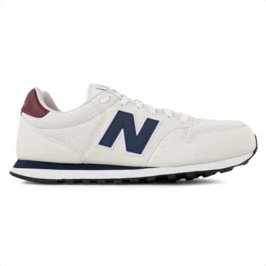 Imagem de Tênis New Balance 500V2, Bege Claro Marinho, Tamanho 39