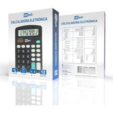 Imagem de Calculadora Eletrônica 12 Dígitos Gb54468 Mbtech