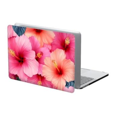 Imagem de COTAIL Compatível com MacBook Air 13 polegadas, capa rígida de plástico para 2025 2024 2023 2022 capa protetora rígida 13.3 Pro (A1706/A1708/A1989/A2159/A2289/A2251/A2338), flores de hibisco