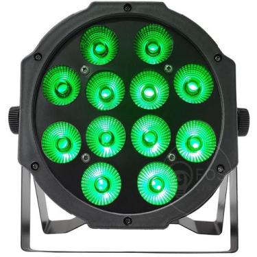 Imagem de Canhao Refletor Par Led 12x12w Rgbw Slim Quadriled Dj Festas - ShowTec