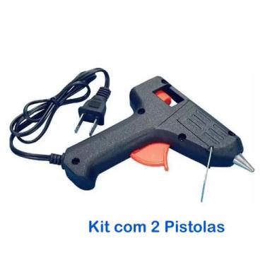 Imagem de Kit 2 Pistola Pequena Cola Quente 20W Bico Fino Bivolt - SEGMA