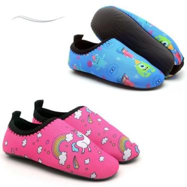 Imagem de Kit 2 Sapatilhas Infantis Nautica Personagens Unissex Tenis Areia Agua