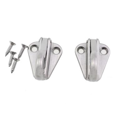 Imagem de ZHYOHEN 2 peças de ganchos de mola de aço inoxidável 304 com dois parafusos, acessórios para iate, barco, tábua, suspenso, ganchos para guarda-lamas para armário, cozinha, jardim, barco