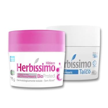 Imagem de Kit 2 Desodorante Creme Talco + Hibisco 55g