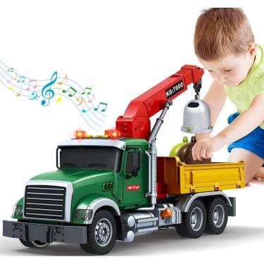 Imagem de Caminhão de separação de lixo de brinquedo Bstoyder para crianças de 3 a 8 anos com som