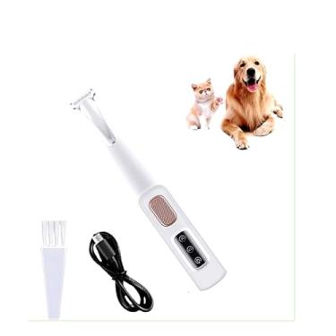 Imagem de Aparador de pêlos de pata de cachorro, Aparador de pêlos de pata de gato | Barbeador para animais de estimação Cat Paw à prova d'água | Ferramenta de corte preciso recarregável com luzes LED para pata