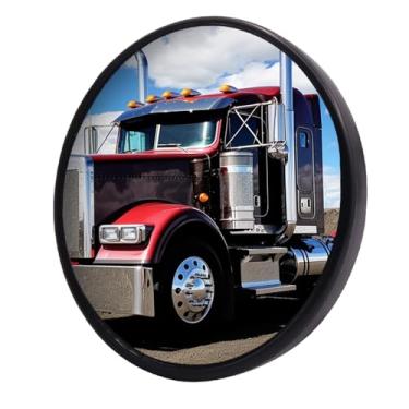 Imagem de Espelho convexo de ponto cego com suporte, retrovisor redondo de caminhão retrovisor universal off-road espelhos retrovisores panorâmicos de 360° ajustáveis para motorista e passageiro (1, 14.6 cm)