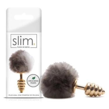 Imagem de Plug Anal Pompom Slim Brinquedo Erótico Fetiches Sensações Insegurança Conforto Fácil Uso