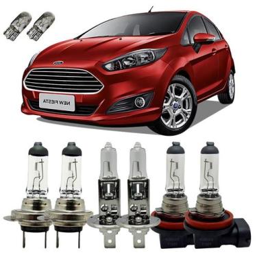 Imagem de Kit Lâmpadas Alto Baixo Milha 3200K New Fiesta Nacional - Cinoy/Tiger 