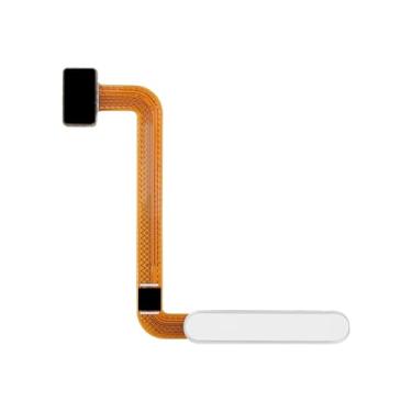 Imagem de BESJMYT Para Samsung Galaxy A23 Botão Liga/Desliga e Sensor de Impressão Digital Cabo Flexível Substituição Cabo Flexível Liga/Desliga Botão de Controle Conector Peças de Reparo SM-A235F (Branco)