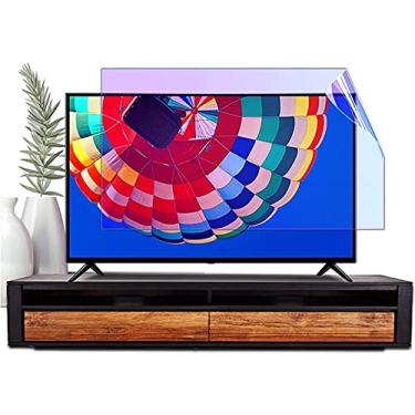 Imagem de Protetor de tela de TV antirreflexo, filtro de luz azul antiarranhões - Proteção para os olhos sem impressões digitais reutilizável evita tensão ocular para LCD/LED/OLED QLED 4K HDTV 40 polegadas (42