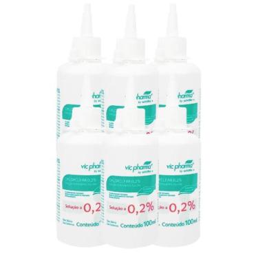 Imagem de Kit com 6 - Clorexidina 0,2% Chlorclear Aquosa 100 mL - Full - Vic Pha