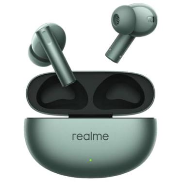 Imagem de Realme Fones de ouvido Buds Air 6 TWS com driver de graves profundos de 12,4 mm, carregamento rápido, 50 dB ANC, IP55 resistente a poeira e água, Bluetooth v5.3 (verde floresta)