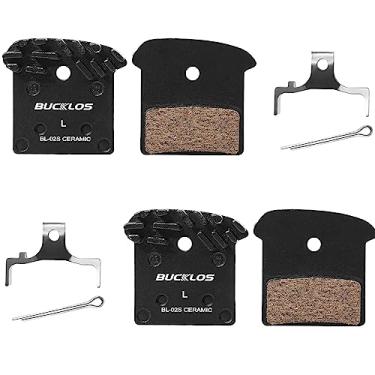 Imagem de BUCKLOS 2 pares de pastilhas de freio a disco BL-02S para Shimano de cerâmica J04C J05A G04S G05Ti G05A G05S M9000 M9020 M987 M985 M8100 M785 M7100 M7000 M675 M6666 M610 0 M6000 M615 S700 RS785 R785