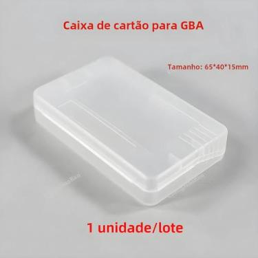 Imagem de Caixa de Armazenamento para Cartuchos GBA - Capa Protetora Retangular 