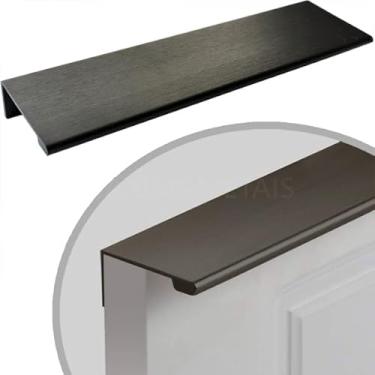 Imagem de 10 x Puxador Gaveta Armário Móveis Perfil Alumínio Premium 150mm (Preto Fosco)