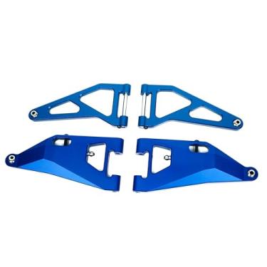 Imagem de BeaxTurbo Racing Upgrade Parts CNC Aluminum 7075# Front Upper&Lower Arms for LOSI Super Baja Rey SBR 2.0 1/6 (Blue)