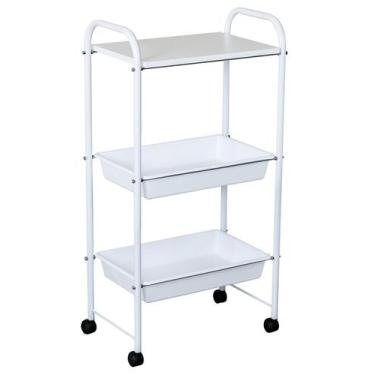 Imagem de Carrinho Auxiliar Estética Manicure Maquiagem Nayuna