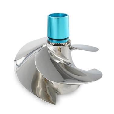 Imagem de Tonvesda Impulsor de jet ski para Seadoo Substitui SXX-13/18 RXP-X 300 RXT-X 300 GTX Limited 300, 3 lâminas polidas 159 mm de diâmetro