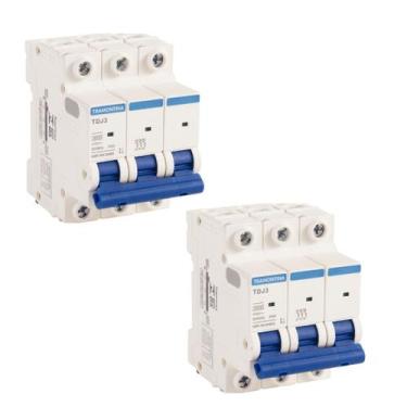 Imagem de 2 Disjuntor Tramontina 3P Tripolar TDJ3 32A Curva C