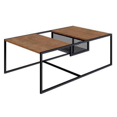 Imagem de Mesa De Centro New Vermont E Preto 100 Cm - D'rossi