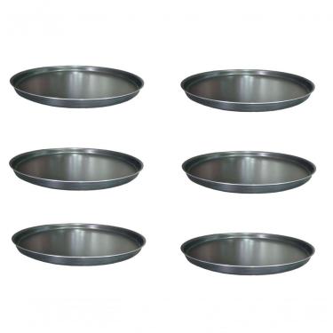 Imagem de Jogo 6 Formas De Pizza Assadeiras Antiaderentes Nº35 Docesar