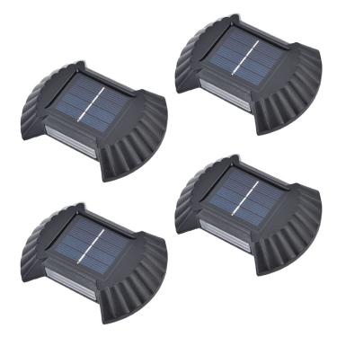 Imagem de Luminaria Solar Parede Arandela Balizador Led Kit 4 Und Luz