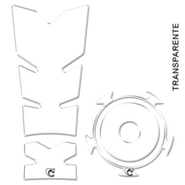 Imagem de Kit Protetor Tanque E Bocal Adesivo Moto Yamaha Fz15 Ano 2022/2023 Transparente