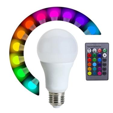Imagem de Lâmpada Led Rgb Com Controle 5w 50-60hz Bivolt
