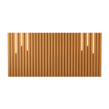 Imagem de Cabeceira De Casal Ripado Com Led Sorrento Nature