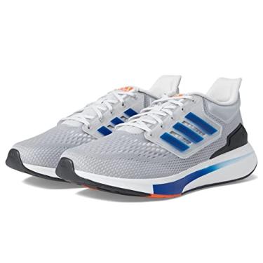 Imagem de adidas Tênis de corrida masculino EQ21 em prata, Halo Silver-Team Royal Blue-semi Impact Orange, 45 BR