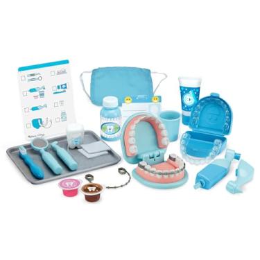 Imagem de Melissa & Doug Kit Dentista Super Sorriso Com Jogo Fino De Dentes E Acessórios Dentários (25 Peças De Brinquedo) 1 Ea Multi