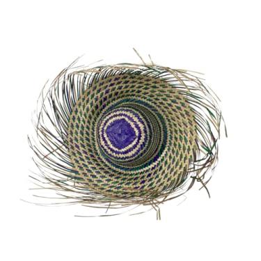 Imagem de Chapéu de palha desfiado colorido unitário festa junina