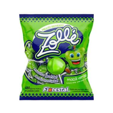 Imagem de Pirulito Zolle Maça Verde 120Gr C/12 - Florestal