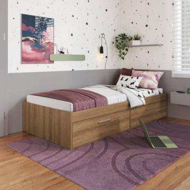 Imagem de Cama Solteiro com 2 portas Tókio para colchões 78x188 cm CT1080 Art in