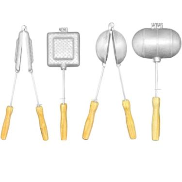 Imagem de Sanduicheira de Fogão Torradeira Pão de Forma(KIT 1 FORMA E 1 FRANCÊS)